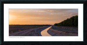 Irrigation Canal at Sunset, Fabens, TX